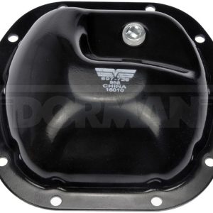 Dorman Differential Cover, OE Solutions™, With Fill Plug, With Drain Plug, Powder Coated, Black, Steel – 697-726