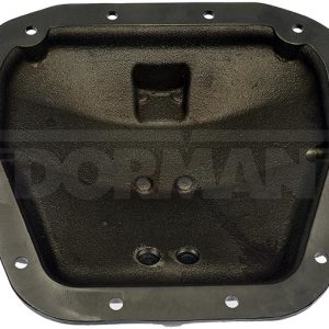 Dorman Differential Cover, OE Solutions ™, 12 Bolt, 9.75 Inch Ring Gear, With Fill Plug, With Drain Plug, Powder Coated, Ductile Iron – 697-734