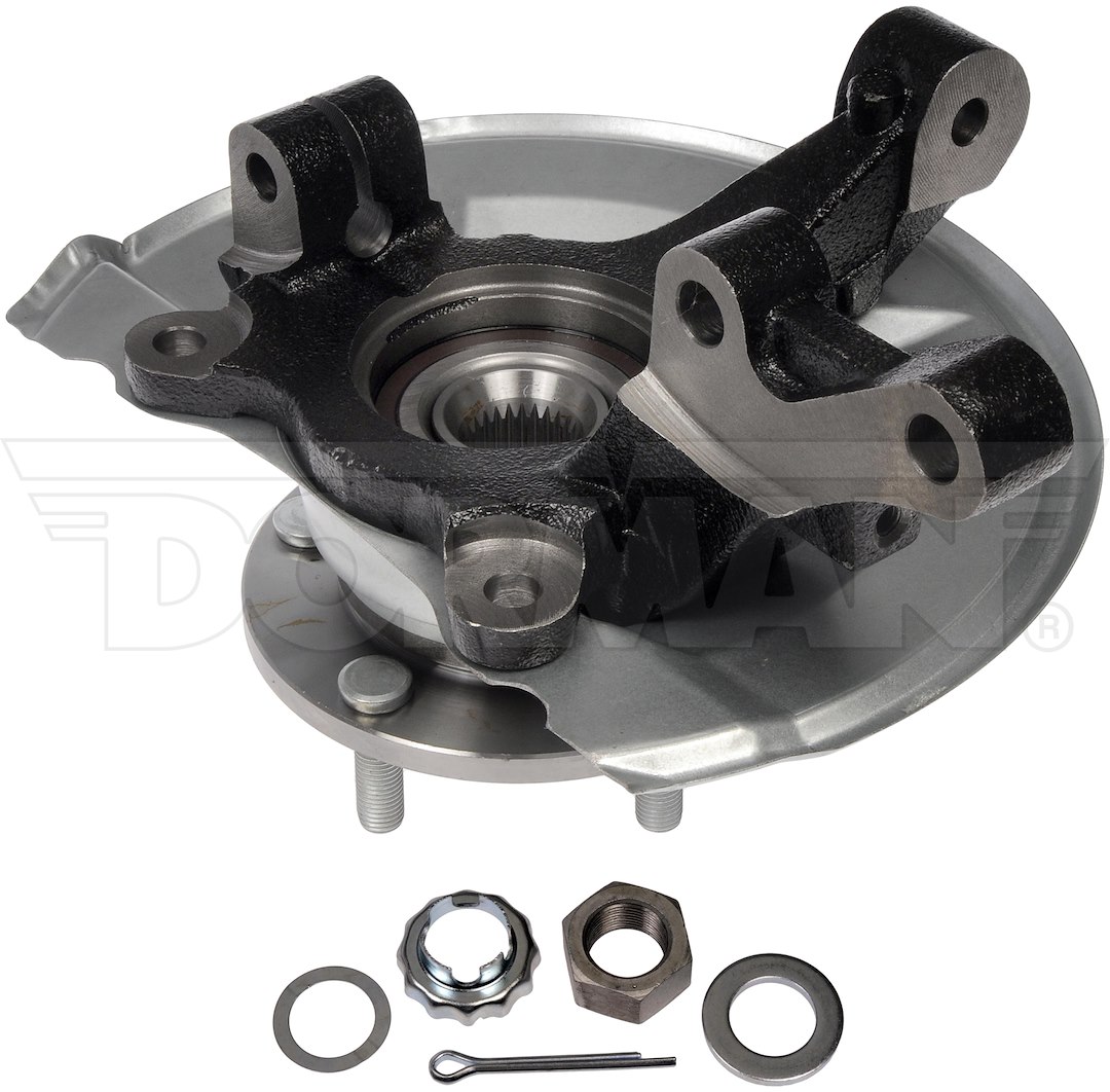 Dorman Wheel Bearing and Hub Assembly, OE Solutions ™, With Knuckle/ Backing Plate/ Hub/ Bearing and Axle Nut – 698-411
