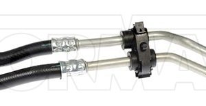 Dorman Auto Trans Oil Cooler Hose Assembly, OE Solutions™, Flexible, Molded Assembly, 22 Inch Length, Rubber/ Steel – 724-601