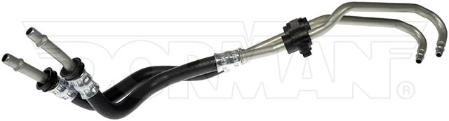 Dorman Auto Trans Oil Cooler Hose Assembly, OE Solutions™, Flexible, Molded Assembly, 22 Inch Length, Rubber/ Steel – 724-601
