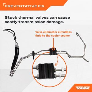 Dorman Auto Trans Oil Cooler Hose Assembly, OE Solutions™, Flexible, 36 Inch Length, 329 Degree Fahrenheit Maximum Operating Temperature – 724-628