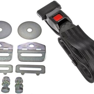 Dorman Seat Belt, OE Style, DOT Approved, 2 Point, 1.875 Inch Width X 90 Inch Length, Latch Release, Black, Single – 74352