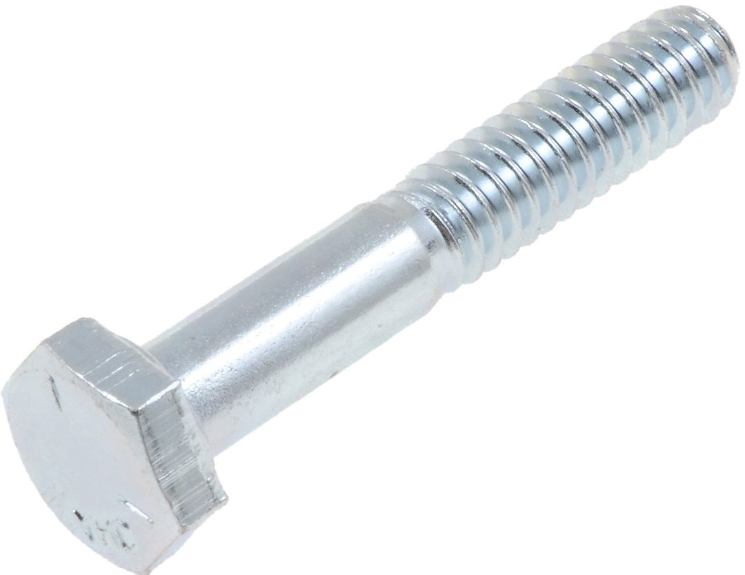 Dorman Bolt, Autograde™, Standard Bolt, 5- 0.25-20 X 0.5 Inch Thread Size, Hex Style Head, Chrome, Steel, Pack of 4 – 760-015N