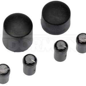 Dorman Radio Knob, Carded, 3 Piece Kit, Balance Knob/ Power Knob/ Tuning Knob, Gray Package – 76849