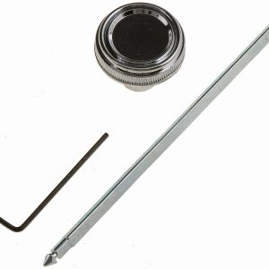 Dorman Headlight Switch Knob, Round with Grip Rings, Polished, Steel, Single – 76897