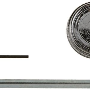 Dorman Headlight Switch Knob, Round with Grip Rings, Polished, Steel, Single – 76897