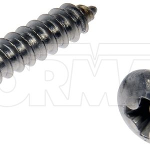 Dorman Screw, OE Solutions ™, Self Tapping Screw, Number 8 X 1/2 Inch/ Number 8 X 3/4 Inch, Pan Head, Steel, Pack of 8 – 784-125D