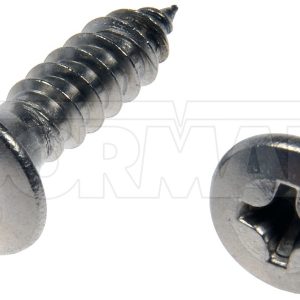 Dorman Screw, OE Solutions ™, Self Tapping Screw, Number 8 Thread Size, Pan Head, Steel, Pack of 8 – 784-140D