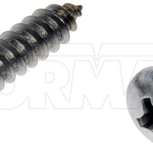 Dorman Screw, OE Solutions ™, Self Tapping Screw, Number 10 Thread Size, Pan Head, Steel, Pack of 12 – 784-150D