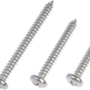 Dorman Screw, Autograde™, Self Tapping, #10 X 1 Inch Length/ #10 X 1.5 Inch Length/ #10 X 2 Inch Length, Pan Head, Stainless Steel – 784-155