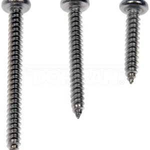 Dorman Screw, OE Solutions ™, Self Tapping Screw, Number 10 Thread Size, Pan Head, Steel, Pack of 12 – 784-155D