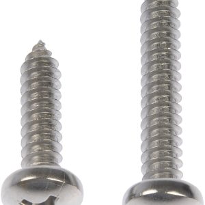 Dorman Screw, Autograde™, Self Tapping, #14 X 1 Inch Length/ #14 X 1.5 Inch Length, Pan Head, Stainless Steel, Pack of 6 – 784-185