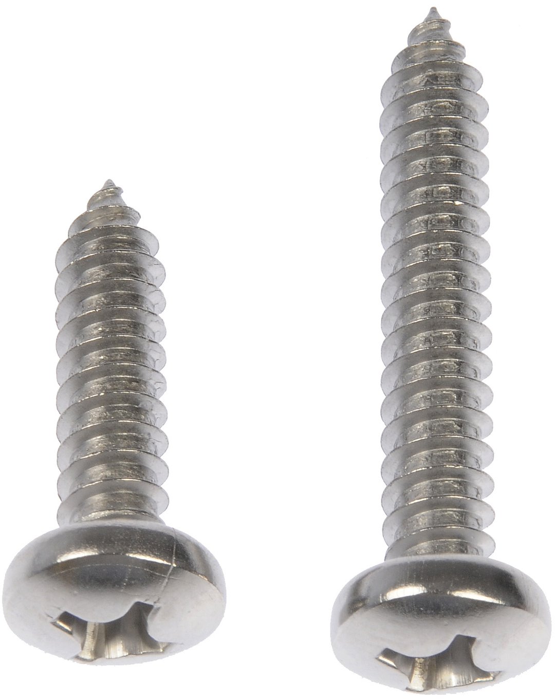 Dorman Screw, Autograde™, Self Tapping, #14 X 1 Inch Length/ #14 X 1.5 Inch Length, Pan Head, Stainless Steel, Pack of 6 – 784-185