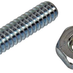 Dorman Bolt, Autograde™, Stove Bolt, With Nuts, 3/16-24 Inch Coarse Thread, 1/2 Inch Length and 3/4 Inch Length, Slotted Head, Natural – 784-600