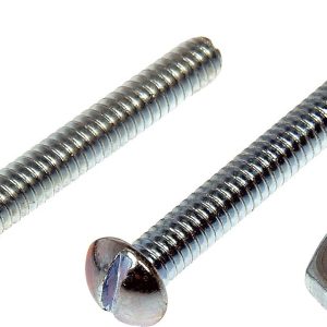 Dorman Bolt, Autograde ™, Stove Bolt, With Nuts, 3/16-24 Inch Coarse Thread, 1-1/2 Inch Length and 1-3/4 Inch Length, Slotted Head, Natural – 784-604