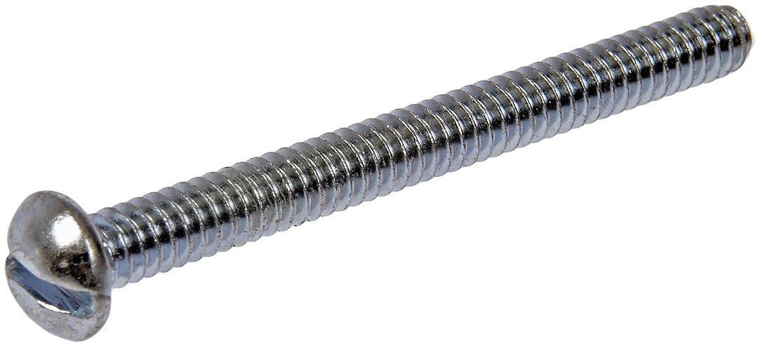 Dorman Bolt, Autograde ™, Stove Bolt, #10-24 X 2 Inch Tread Size, Slotted Round, Stainless Steel, Set of 2 – 784-606