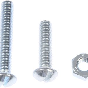 Dorman Bolt, Autograde ™, Stove Bolt, With Nuts, 1/4-20 Inch Coarse Thread, 1 Inch Length and 1-1/2 Inch Length, Slotted Head, Natural – 784-610