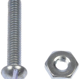 Dorman Bolt, Autograde ™, Standard Bolt, #8 – 32 X 1 Inch Thread Size, Slotted Round, Natural/Zinc-Plated, Steel, Pack of 6 – 784-710