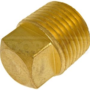 Dorman Pipe Plug Fitting, OE Solutions ™, 1/2-14 Mnpt, Square Head, 15 Threads Per Inch, 1 Inch Length – 785-073D