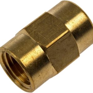 Dorman Coupler Fitting, Autograde ™, 1/4 Inch Fnpt, Straight, Brass, Single, Clamshell – 785-082
