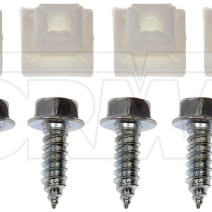 Dorman License Plate Mounting Hardware, OE Solutions ™, License Plate Fastener, Number 14 X 3/4 Inch, 3/4 Inch Length, With 12 Fasteners – 785-101D