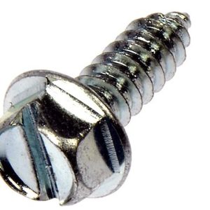 Dorman License Plate Mounting Hardware, OE Solutions ™, License Plate Fastener, Number 14 X 3/4 Inch, 3/4 Inch Length, With 12 Fasteners – 785-101D