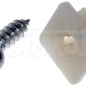 Dorman License Plate Mounting Hardware, OE Solutions ™, License Plate Fastener, Number 8 X 1/2 Inch Size, 1/2 Inch Length, With 8 Fasteners – 785-112D