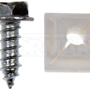 Dorman License Plate Mounting Hardware, OE Solutions ™, License Plate Fastener, Number 14 X 3/4 Inch Size, 3/4 Inch Length – 785-148D