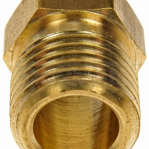Dorman Tube End Fitting Nut, OE Solutions ™, 1/2 Inch Outer Diameter, 0.55 Inch Length, Brass, Single, Clamshell Package – 785-292D