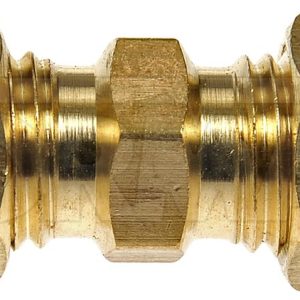 Dorman Compression Fitting, OE Solutions ™, 3/16 Inch Union Fitting, Brass, Pack of 2 – 785-302D