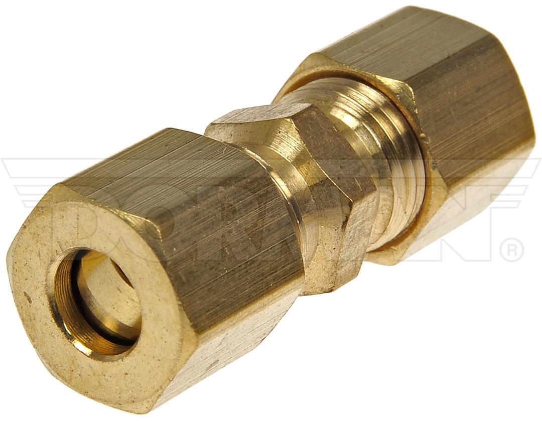 Dorman Compression Fitting, OE Solutions ™, 1/4 Inch Union Fitting, Brass, Pack of 2 – 785-304D