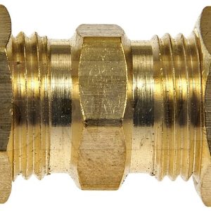 Dorman Compression Fitting, OE Solutions ™, 5/16 Inch Union Fitting, Brass, Pack of 2 – 785-306D