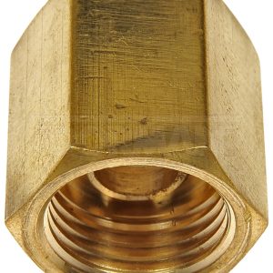 Dorman Tube End Fitting Nut, OE Solutions ™, 0.57 Inch Outer Diameter, 0.81 Inch Length, Brass, Pack of 2, Clamshell Package – 785-316D