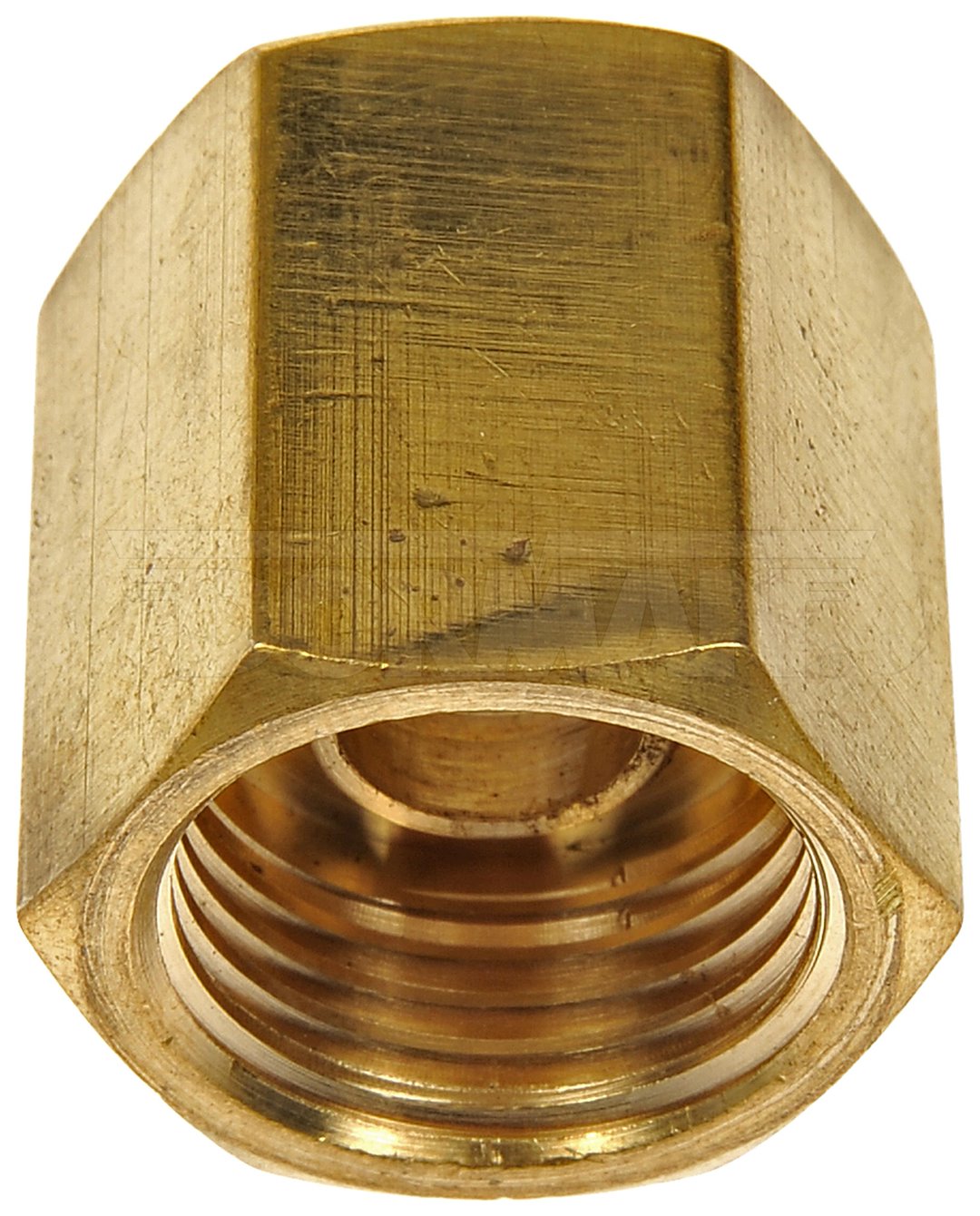 Dorman Tube End Fitting Nut, OE Solutions ™, 0.57 Inch Outer Diameter, 0.81 Inch Length, Brass, Pack of 2, Clamshell Package – 785-316D