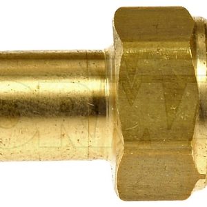 Dorman Fuel Line Fitting, OE Solutions ™, Inverted Flare Male Connector, Barbed End, 1/2-20 Unf Thread Size, 1.29 Inch Length, Brass – 785-402D