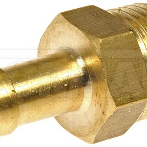 Dorman Fuel Line Fitting, OE Solutions ™, Inverted Flare Male Connector, Barbed End, 5/8-18 Unf Thread Size, 1.34 Inch Length, Brass – 785-404D