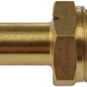 Dorman Adapter Fitting, Autograde ™, Straight 3/8 Inch Hose to 3/8 Inch Male NPT, Natural, Gold, Brass, Single – 785-406