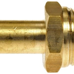 Dorman Fuel Line Fitting, OE Solutions ™, Inverted Flare Male Connector, Barbed End, 3/8 Inch Mnpt Thread Size, 1.46 Inch Length, Brass – 785-406D