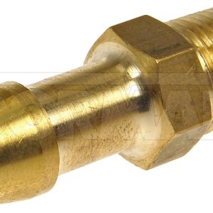 Dorman Fuel Line Fitting, OE Solutions ™, Inverted Flare Male Connector, Barbed End, 5/8-18 Unf Thread Size, 1.4 Inch Length, Brass – 785-408D