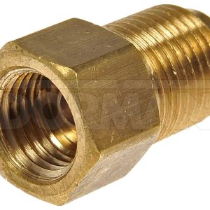 Dorman Brake Line Fitting, OE Solutions ™, 3/16 Inch X 1/4 Inch Thread, 0.57 Inch Diameter, Brass, Single – 785-432D