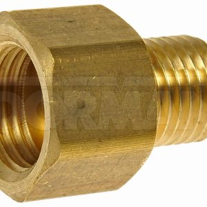 Dorman Brake Line Fitting, OE Solutions ™, 1/4 Inch X 3/16 Inch Thread, 0.3 Inch Diameter, Brass, Single – 785-434D