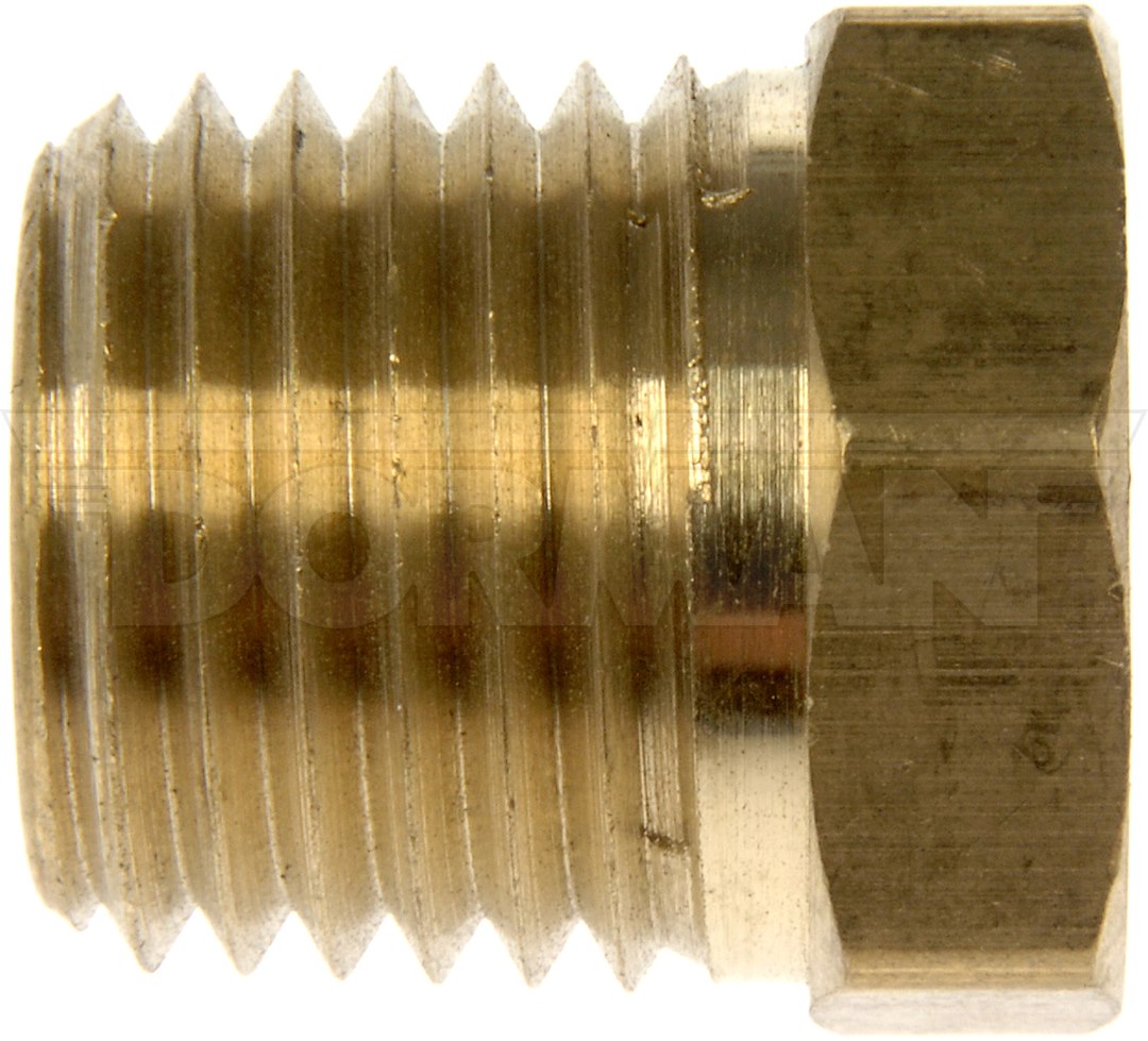 Dorman Adapter Fitting, Autograde ™, Straight 1/8 Inch Female NPT to 1/4 Inch Male NPT Bushing, Natural, Gold, Brass, Single – 785-441