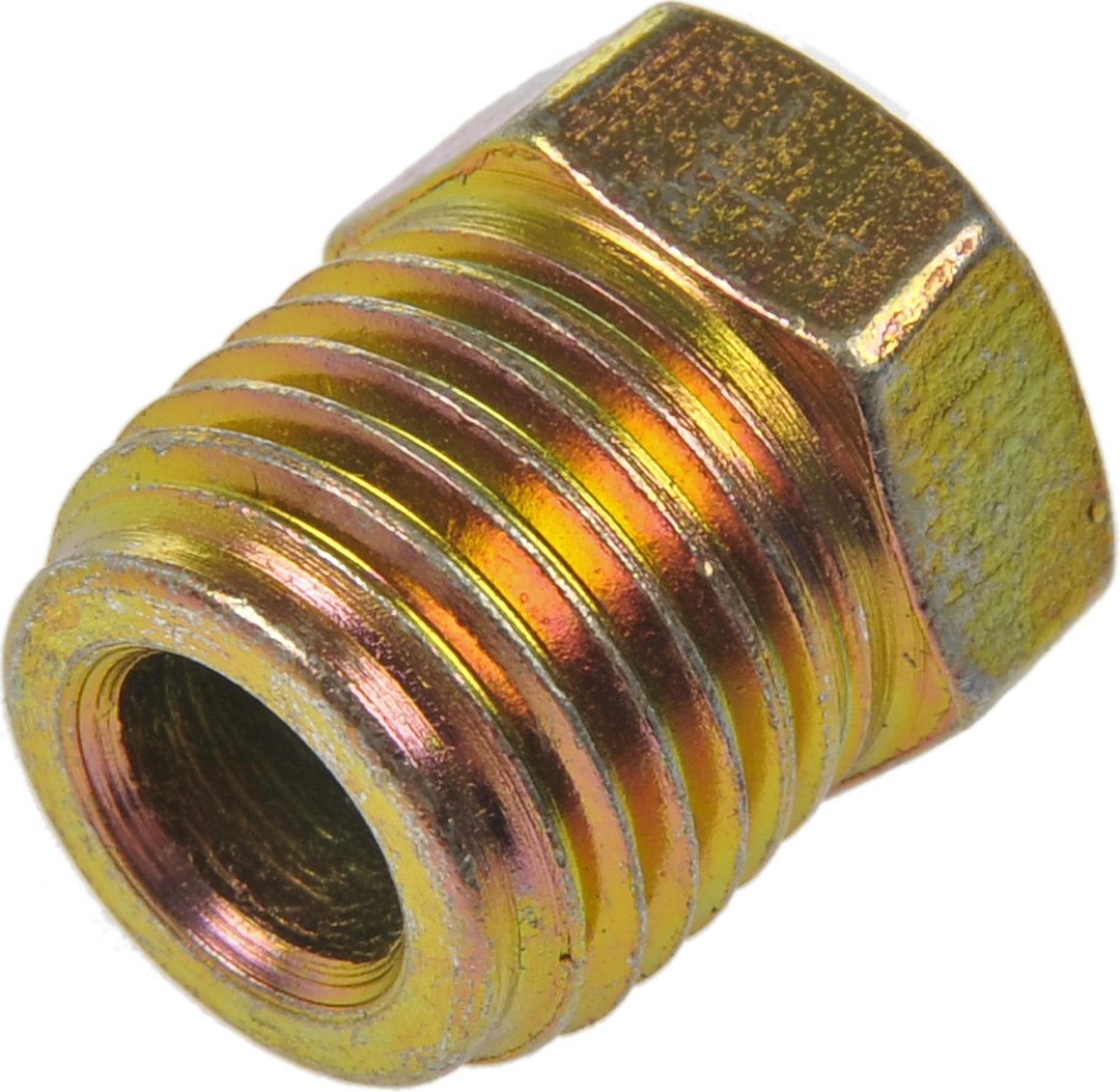 Dorman Fitting Plug/ Fitting Cap, Autograde™, 5/16 Inch Threaded Plug, Brass, Clamshell – 785-452