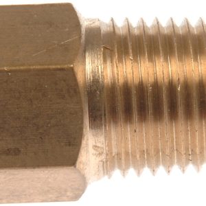 Dorman Adapter Fitting, Autograde™, Inverted Flare, 3/16 Inch Fnpt X 1/8 Inch Mnpt, Brass, Single – 785-456