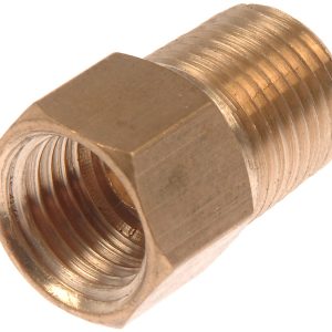 Dorman Adapter Fitting, Autograde™, Inverted Flare, 3/16 Inch Fnpt X 1/8 Inch Mnpt, Brass, Single – 785-456