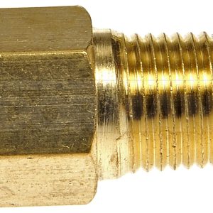 Dorman Brake Line Fitting, OE Solutions ™, 3/16 Inch X 1/8 Inch Mnpt, 0.7 Inch Length, Brass, Single – 785-456D