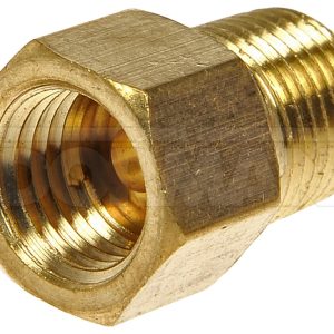 Dorman Brake Line Fitting, OE Solutions ™, 3/16 Inch X 1/8 Inch Mnpt, 0.7 Inch Length, Brass, Single – 785-456D