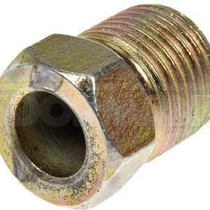Dorman Tube End Fitting Nut, OE Solutions ™, 1/4 Inch Standard Flare, 0.57 Inch Length, Brass, Single, Clamshell Package – 785-462D