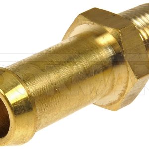 Dorman Fuel Line Fitting, OE Solutions ™, 1/8 Inch Mnpt Thread Size, Barbed End, 1.35 Inch Length, Brass – 787-018D